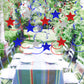 jiebor 30Pcs Red White and Blue Decorations Star Swirl Garland Banner Hanging for Memorial Day 4th Of July Independence Day Labo
