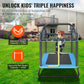 Vevor 6Ft Trampoline 72'' Indoor/Outdoor Trampoline, Mini Trampolines With Safety Enclosure Net, Gymnastics Bar, Hammock, Recrea