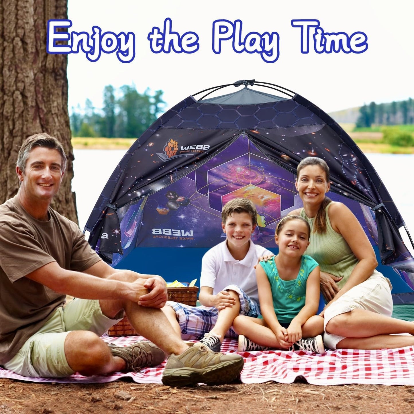 Mnagant James Webb Space Telescope Kids Play Tent Indoor & Outdoor For Boys And Girls(61'' X 61'' X 45'')