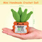 Gifts For Sister Mothers Day Positive Crochet Aloe Vera Emotional Cheer Support Crochet Mini Handmade Birthday Gift For Sister G