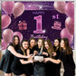 1St Birthday Decorations For Girls Imisi Happy Birthday Banner Pink Decorations For A Party Birthday Backdrop For Women