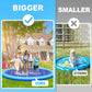 Thicken 118'' Giant Splash Pad, Non-Slip Splash Pad for Kids and Dogs, Toddler Sprinkler Pool & Splash Play Mat, Summer Outside