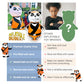 Inflatable Dudes 47 Panda Punching Bag - Filled Sand Bop Bag for Kids | Indoor Outdoor Party Games | Bounce-Back Action Toy
