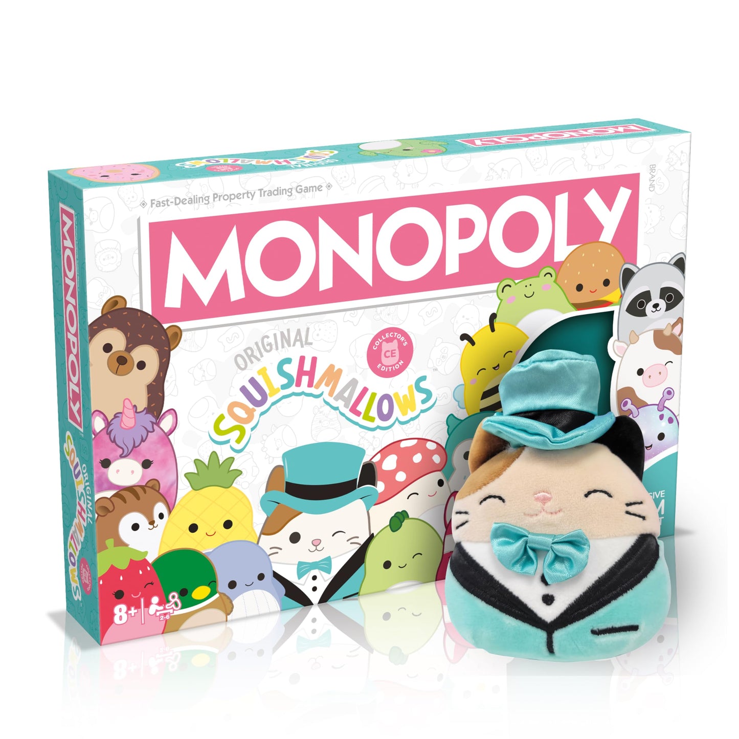 Monopoly: Collector’S Edition Featuring Cam The Cat Plush Buy, Sell, Trade Spaces Collectible Classic Monopoly Game Officially-Licensed For 6 Players