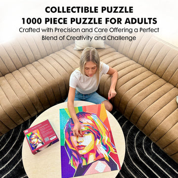 Modern Merch 1000 Piece Jigsaw Puzzles for mature-themeds 20in x 27in Puzzle for mature-themeds Colorful Pop Art Celebrity Gift for Girls Jigsaw Puzzles 1000 Pieces Puzzle for Girls