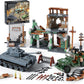 WW2 Military Base Building Set Compatible with Lego (1135 Pieces)  Includes German Tiger Army Tank  US Willys MB Military Vehicle  ed House & More  Great Gifts for Boys Kids & mature-themeds Age 8-14