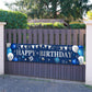 Yard Banner For Happy Birthday Gifts Large Navy Blue Birthday Banners For Outside Birthday Banner Birthday Decorations Backdrop For Men Women Birthday Party Supplies Outdoor And Indoor (Blue, Silver)