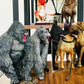 Gorilla King Kong Toys With Realistic Rock Action Figure Rampage Gorilla Fight Mode Gorilla Ape Solid Wild Animal Figurines For