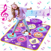 Dance Mat Toys for Kids  Purple Princess Electronic Dance Pad Game with 5 Gaming Modes  Dance Toys with LED Lights  Built-in Music  Ideas Christmas Birthday Gifts for 5+ Year Old Toddler Girls