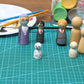 Bright Creations Wood Peg Dolls, Wooden Figures (1.1 Inch, 50-Pack)