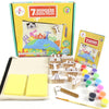 Kalakaram Diy Egg Painting Kit | 5 Wooden Eggs For Painting | Painting & Coloring Activity Kit | Diy Art And Craft Creative Acti