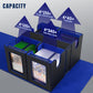 Mtg Deck Box With Commander Display -Patented Design, 5 In 1 Trading Card Storage Box Fit 400 Double-Sleeved Cards, Card Deck Ca
