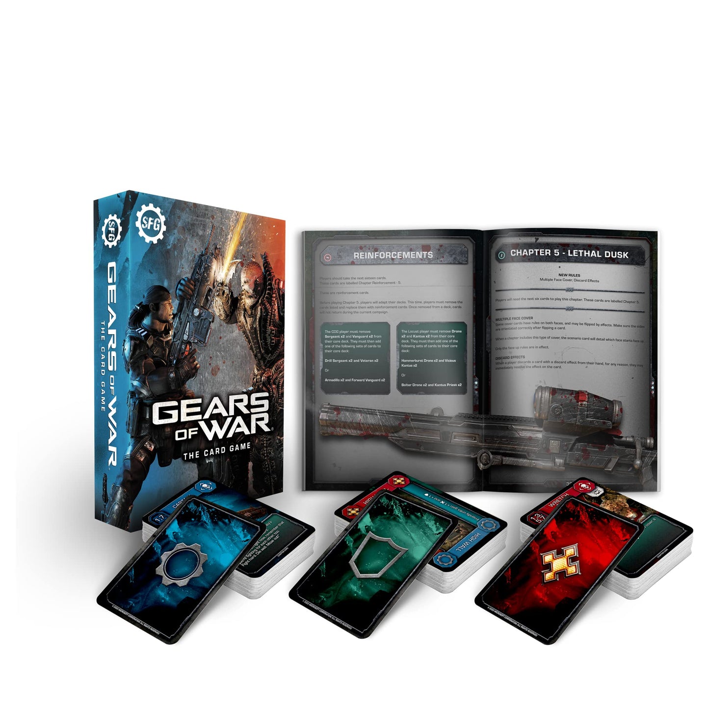 Steamforged Games Gears Of War The Card Game: Core Game - 2 Players, 30-60 Minutes Of Gameplay (English Version)