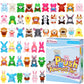 Fovths 48 Pieces Mini Plush Animals Toys Set Lovely Small Stuffed Animal Keychain Decor For Easter Hunts, Party Favors, Carnival
