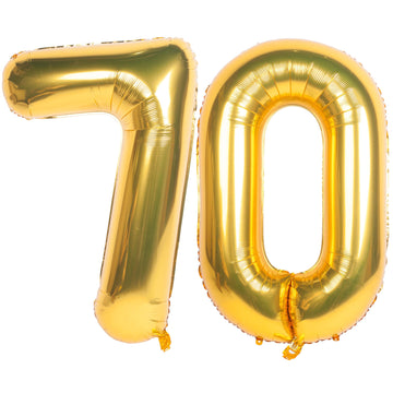 40 Inch Gold Number Balloons Helium Foil Mylar Balloon Birthday Party Banquet Decoration 70