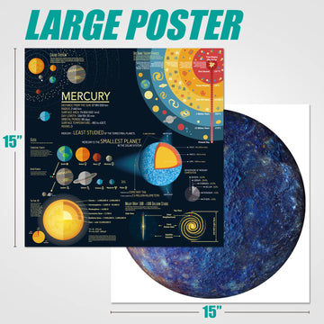 Antelope - 1000 Piece Puzzle For Adults, Mercury Jigsaw Puzzles 1000 Pieces, Space Puzzle, Planet Round Puzzle,Circle Puzzle, Solar System Puzzle, High Resolution, Matte Finish, No Dust Space Puzzle