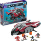 Mega Halo Infinite Toys Vehicle Building Set, Banished Phantom Aircraft With 1214 Pieces, 4 Micro Action Figures And Accessories
