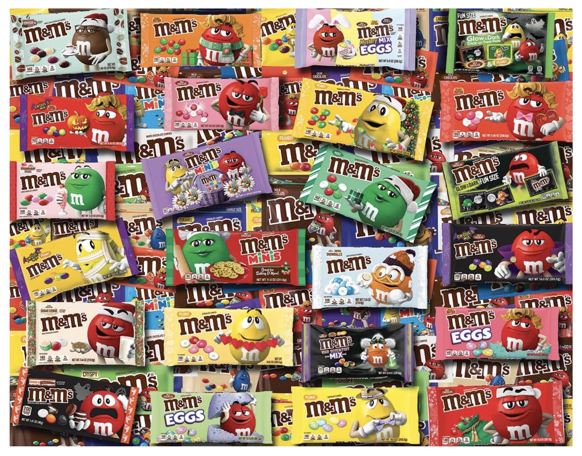 White Mountain Puzzles - M&M'S - 1000 Piece Jigsaw Puzzle