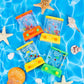 Lewtemi 32 Pcs Handheld Water Game Arcade Water Ring Mini Basketball Flower Toss Rings Handheld Fish Water Game 90S Toys Mini Re