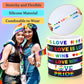 Junebrushs 42Pcs Rainbow Gay Pride Silicone Bracelets Lgbt Support Rubber Wristbands For Pride Day Month Parades Decorations Par