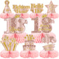 9Pcs 18Th Birthday Decorations Pink Rose Gold Honeycomb Centerpieces For Girls,Happy 18Th Birthday Table Centerpieces Party Supp