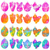24Pcs Easter Mini Fidget Sensory Pop Toys for Kids  Mini Pop Keychains Easter Basket Stuffers Gifts Party Favors Fidget Toy  Silicone Pop Toys for Kids Anxiety Stress Reliever for mature-themed
