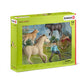 Schleich Western Playset - Cowgirl Figurine With Horse, Cow, Dog And Rodeo Accessories, Realistic Farm Animal Toys, 6-Piece Set For Kids