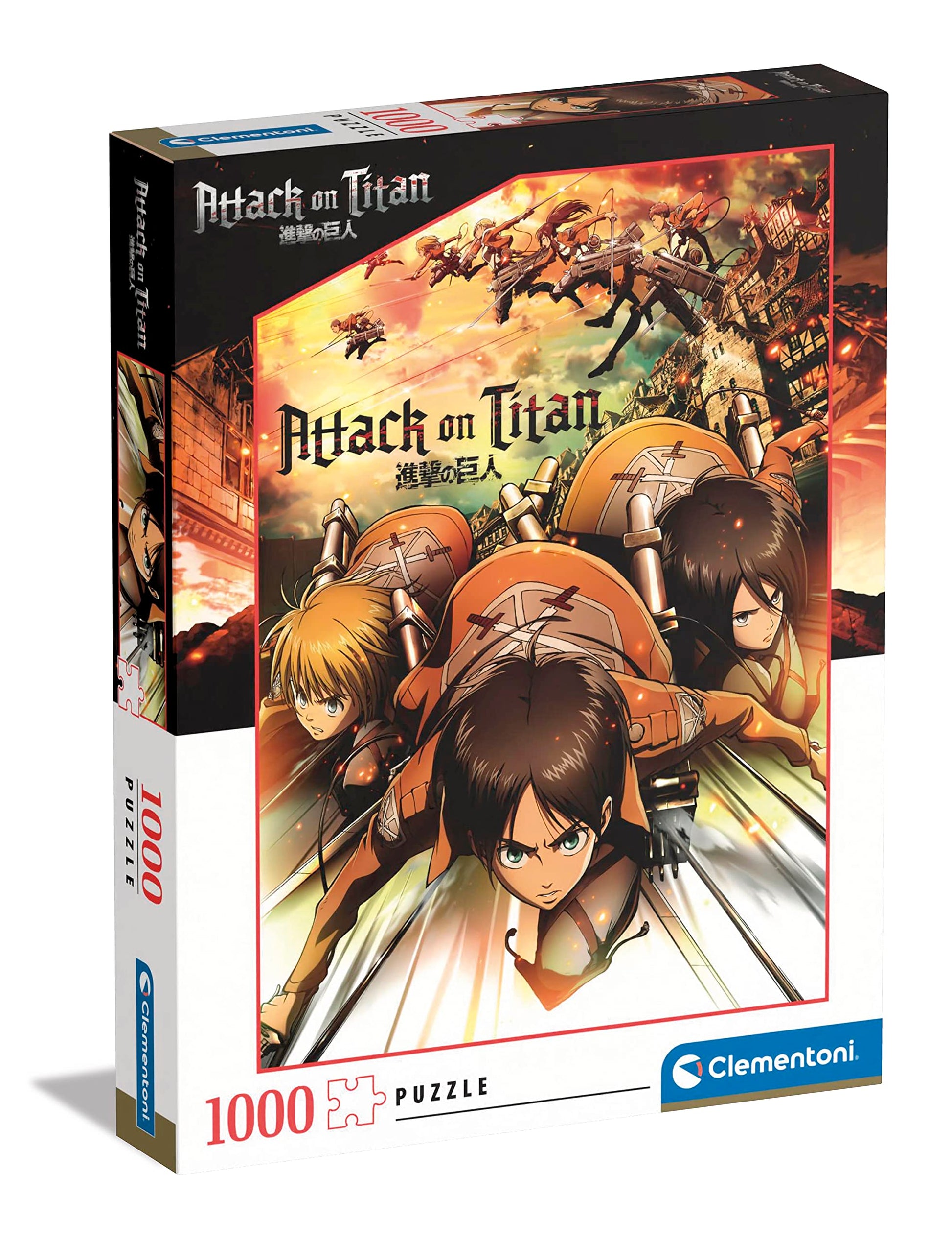 Clementoni 39727 Attack On Titans, Puzzle 1000 Pieces for Adults and Children 10 Years, Skill Game for The Whole Family