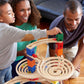 Hape Quadrilla Cyclone Wooden Marble Run Race Maze Construction Building Set| Stem Educational Learning Toys For Kids