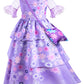 Kaisebile Princess Costume Dress For Girls Birthday Halloween Party Dress Up With Bag,Leis Necklace Headband 9-10 Years