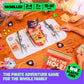 MCMILLER ENTERTAINMENT Fire In The Hole - Plastic-Free Pirate Party Game for 2-4 Players, Ages 7+, Multicolor Cardboard Fun
