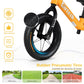 12' Balance Bike For 2, 3, 4, 5 Year Old Boys And Girls, Lightweight Nylon Frame Toddler Training Bike No Pedal Bikes For Kids With Adjustable Seat And Air Tires (Yellow)