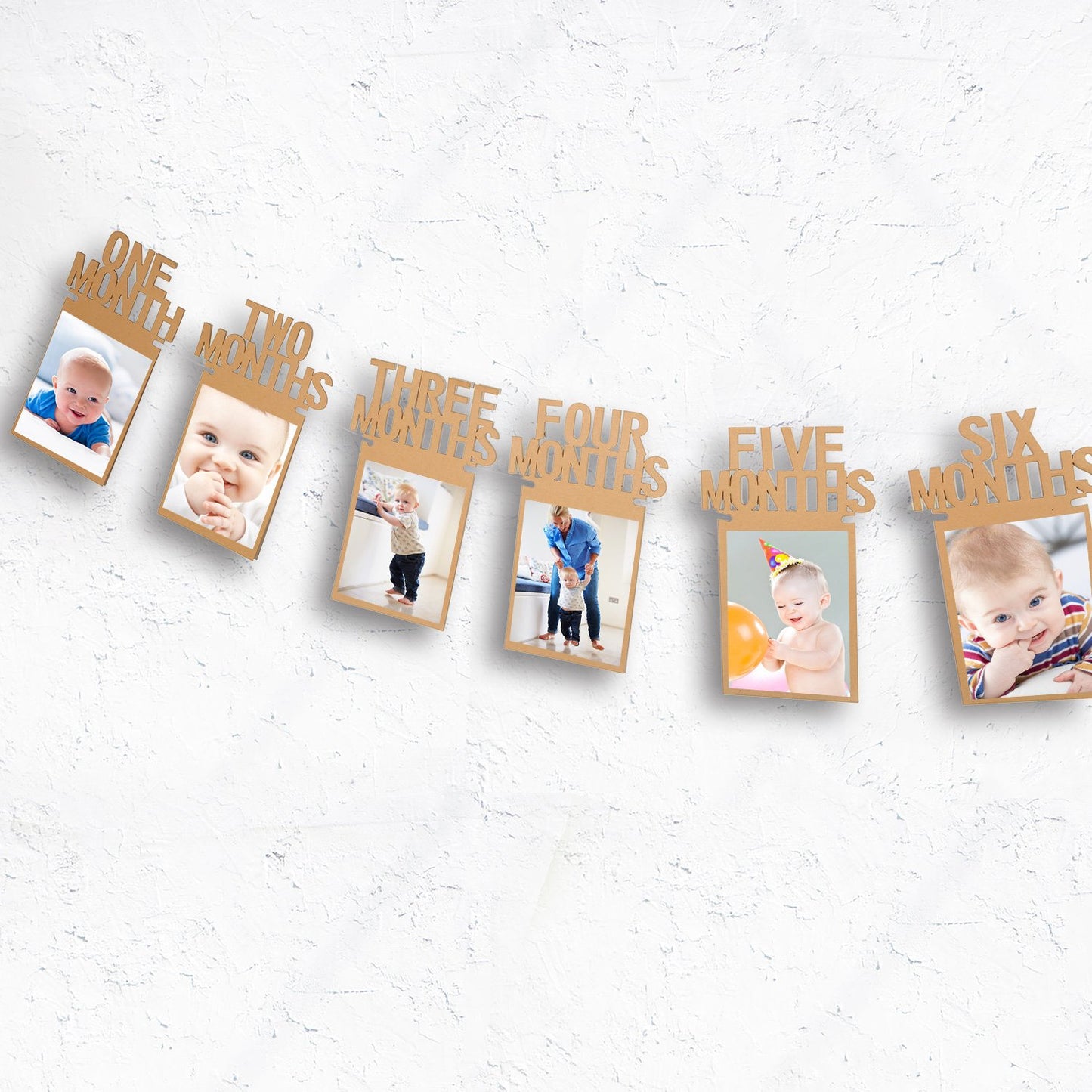 Bememo 1st Birthday Baby Photo Banner for Newborn 12 Month Photo Prop Monthly Milestone Bunting Garland First Birthday Party Dec