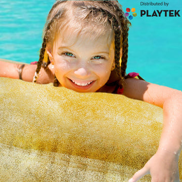 Playtek Pool Float, Large Round Glitter Glitter Swim Tube, Durable Floats Tubes For Swimming On Beach, Pool, Water Sports For Adults And Kids