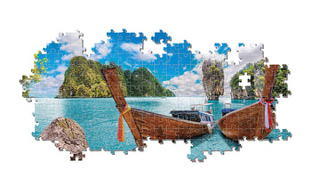 Clementoni 39642 1000Pcs Collection Phuket Bay Panorama 1000 Pieces, Made In Italy, Jigsaw Puzzle For Adults, Multicolor, Medium