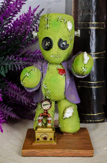Ebros Day Of The Dead Pinheadz Monster With Voodoo Stitches Figurine Halloween Collectible Toy Statue Fantasy Mythical Beings Undead Apocalypse Horror Icon (Steampunk Frankenstitch Frankenstein)