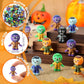VioraWhite 120 Pcs Mini Zombies Figurines Halloween Tiny Zombies Action Figures to Hide and Seek Little Statue for Cupcake Decor