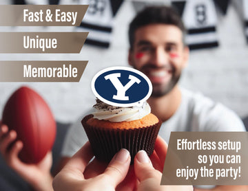 Byu Party Supplies (42 Pieces) For Byu Graduation, Tailgating And Birthday Party Decorations With Brigham Young University Couga