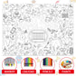 Naozinebi Football Coloring Poster For Kids Giant Coloring Poster Large Rugby Super Football Coloring Tablecloth Jumbo Coloring
