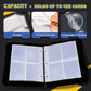 Card Binder, 4Pocket Trading Card Album, 400Pocket Double Sided Display Card Binder, Expandable, 3-Ring Zipper Sports Book Is Gi