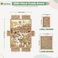 Builderbutler 2000 Pieces Rotating Puzzle Board With 6 Drawers,29.7''X41.3'' Portable Wooden Jigsaw Puzzle Table With Lazy Susan