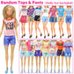Ecore Fun 39 Pcs Doll Clothes And Accessories 3 Fashion Dresses 10 Slip Dresses 3 Tops 3 Pants 10 Necklaces 10 Shoes Fashion Casual Outfits Perfect For 11.5 Inch Dolls