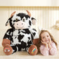 EARTHSOUND Giant Cow Plush Toy - Jumbo 30" Black and White Soft Stuffed Animal, Model 2236529, Perfect Gift for Kids