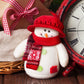 4 Pack Doll Clothes Christmas Mini Snowman Hats Scarf, Santa Knit Hat Christmas Tree Scarf For Doll Elf Santa Mini Snowman (Styl