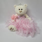 KINNEX COLLECTIONS SINCE 1997 20" Quinceanera Last Doll Teddy Bear - Pink Polyester Dress Centerpiece ARC16831-3R