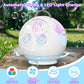 Bubble Machine Automatic Spherical Bubble Blower For Kids Rechargeable Portable Led Rgb Lights Bubble Maker Auto Rotating 45/360