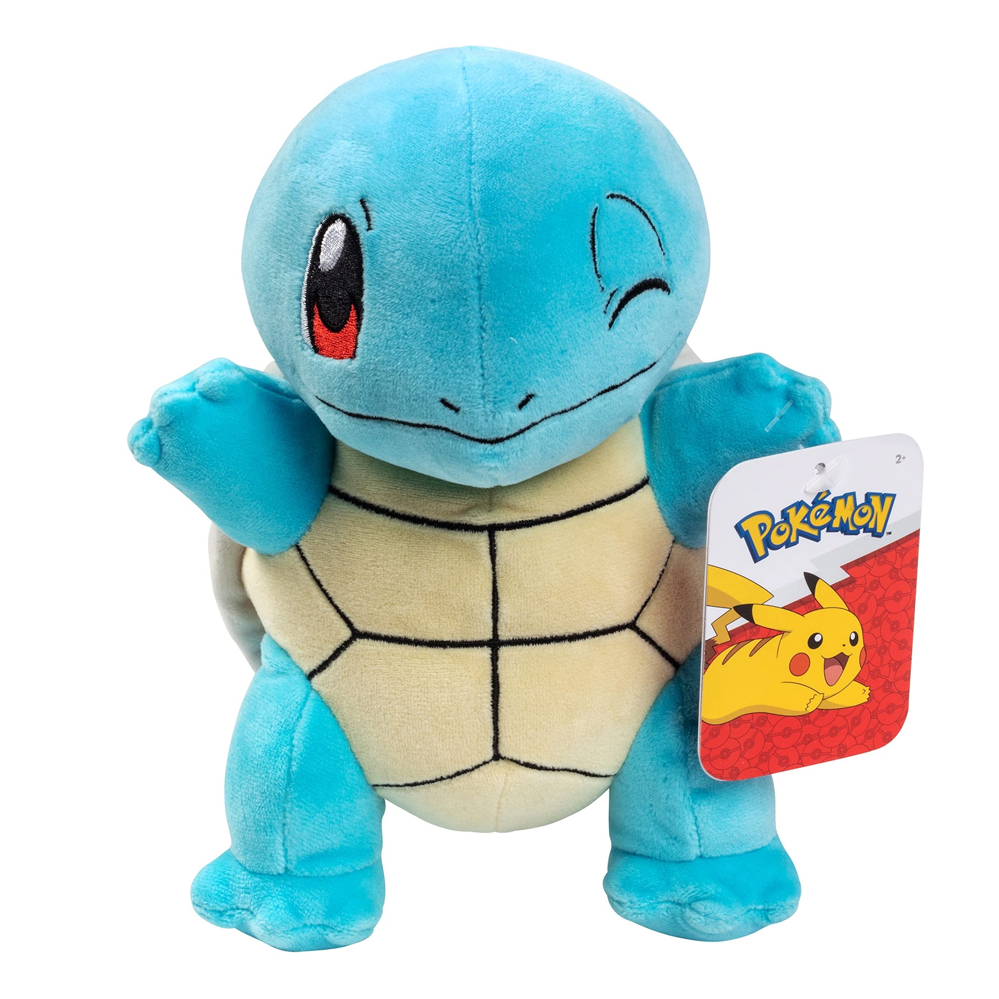 Pokemon 8 Squirtle Plush - Officially Licensed - Generation 1 Starter Figure - Authentic Soft Stuffed Animal Toy - Gift for Kids  Boys  Girls - 2+