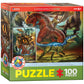 Eurographics 6100-0359 Carnivorous Dinosaurs 100-Piece Puzzle
