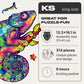 Unidragon Wooden Puzzles For Adults Unique Jigsaw Puzzles - Iridescent Chameleon 12.2''X16.1'' 314 Pcs Deko With Cut 0.03 Mm Woo
