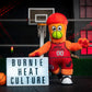 Bleacher Creatures Miami Heat Burnie 10'' Plush Figure - A Mascot For Play Or Display